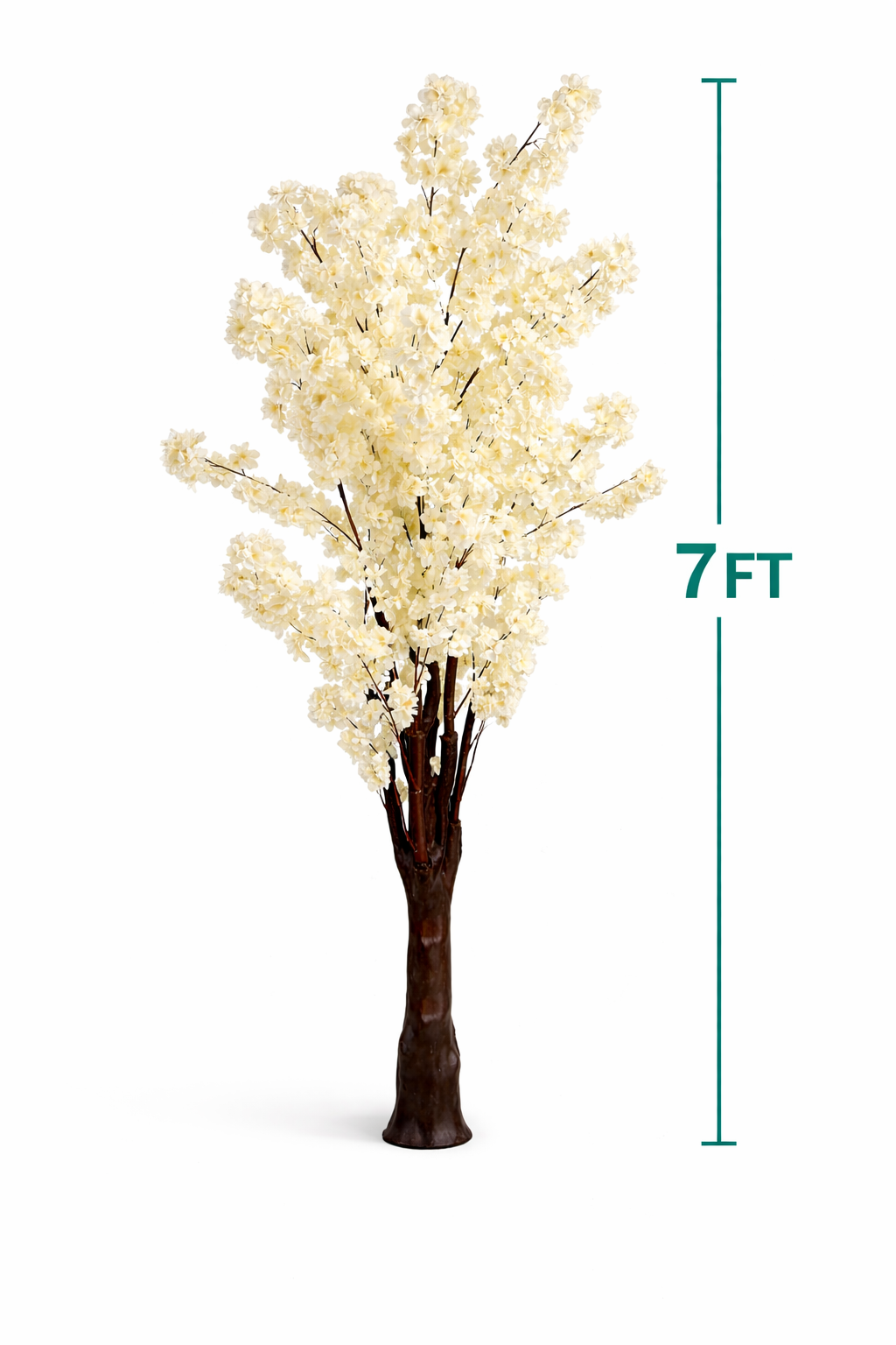 7-Ft Artificial Beige Cherry Blossom Tree 2